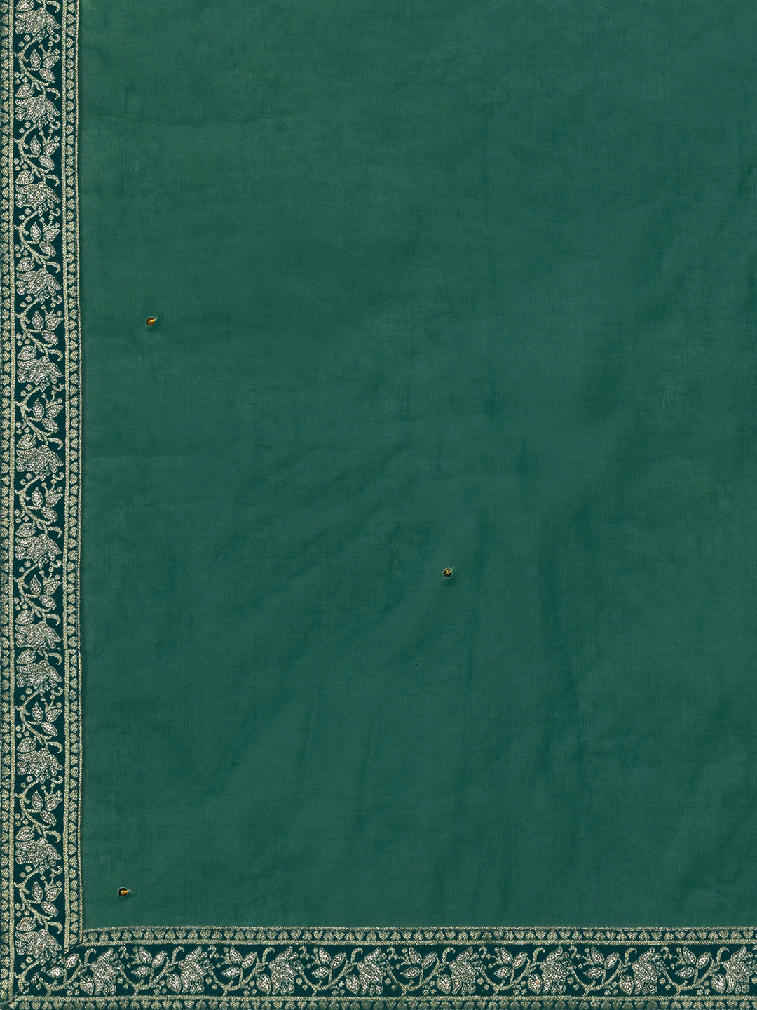 Green Panel Jacquard Kurta Suit Set Product vendor