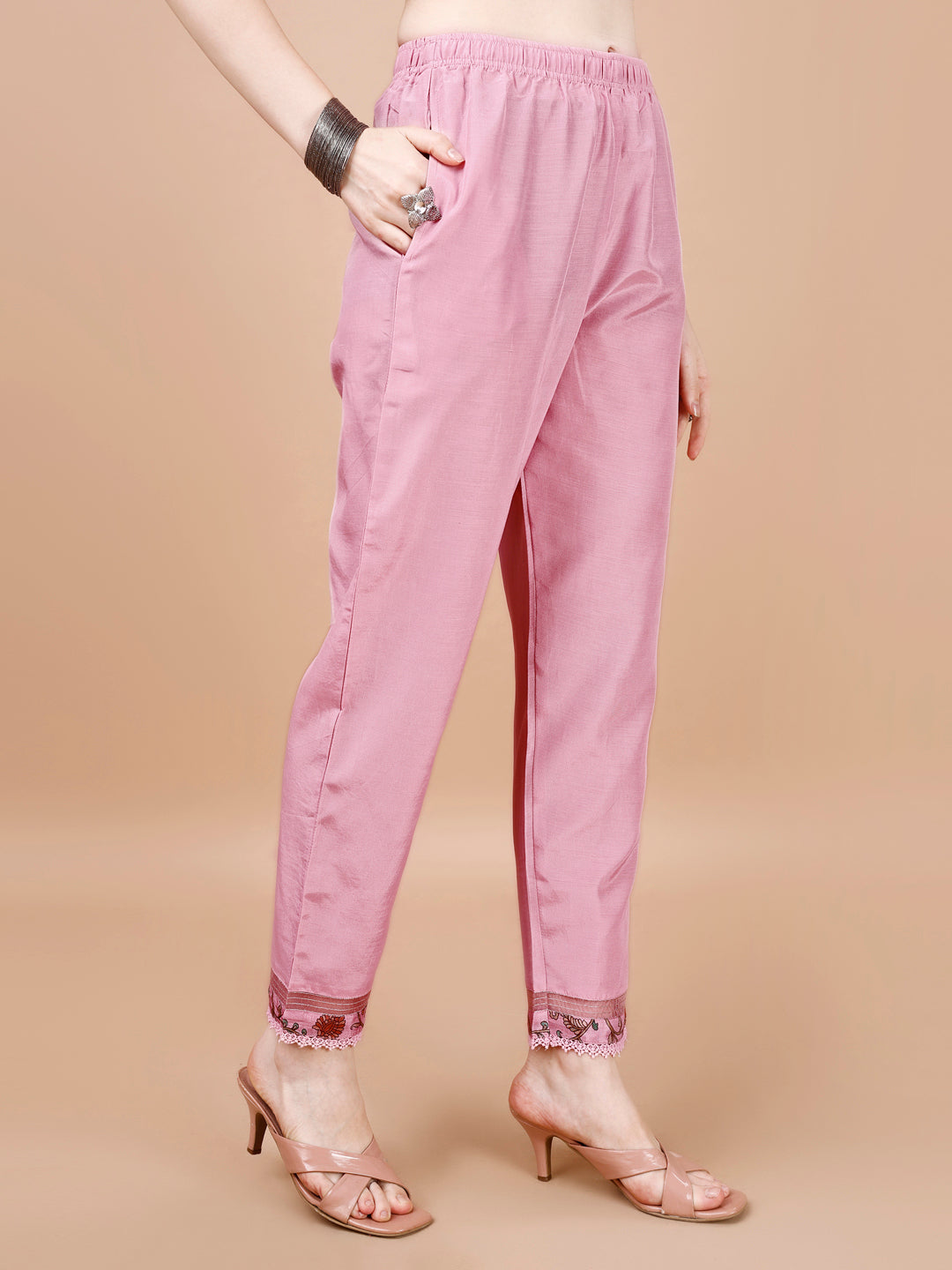 Light Pink Embroidery Kurta Suit Set Product vendor