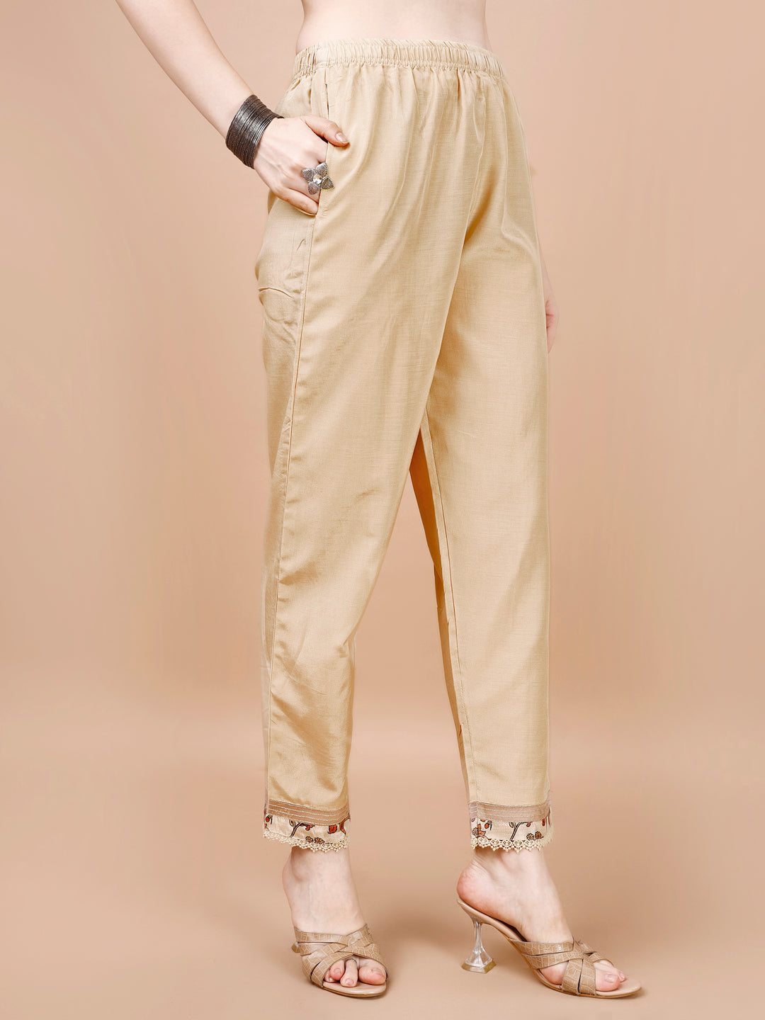 Beige Embroidery Kurta Suit Set Product vendor