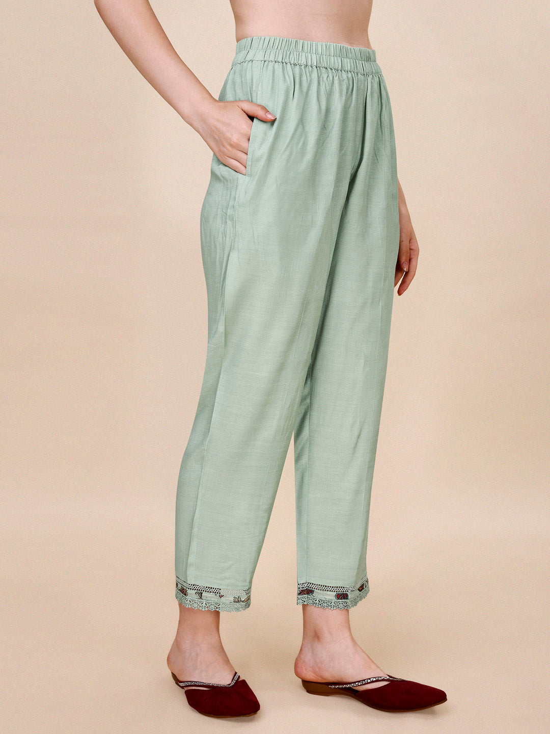Summer Green Embroidery Kurta Suit Set Product vendor