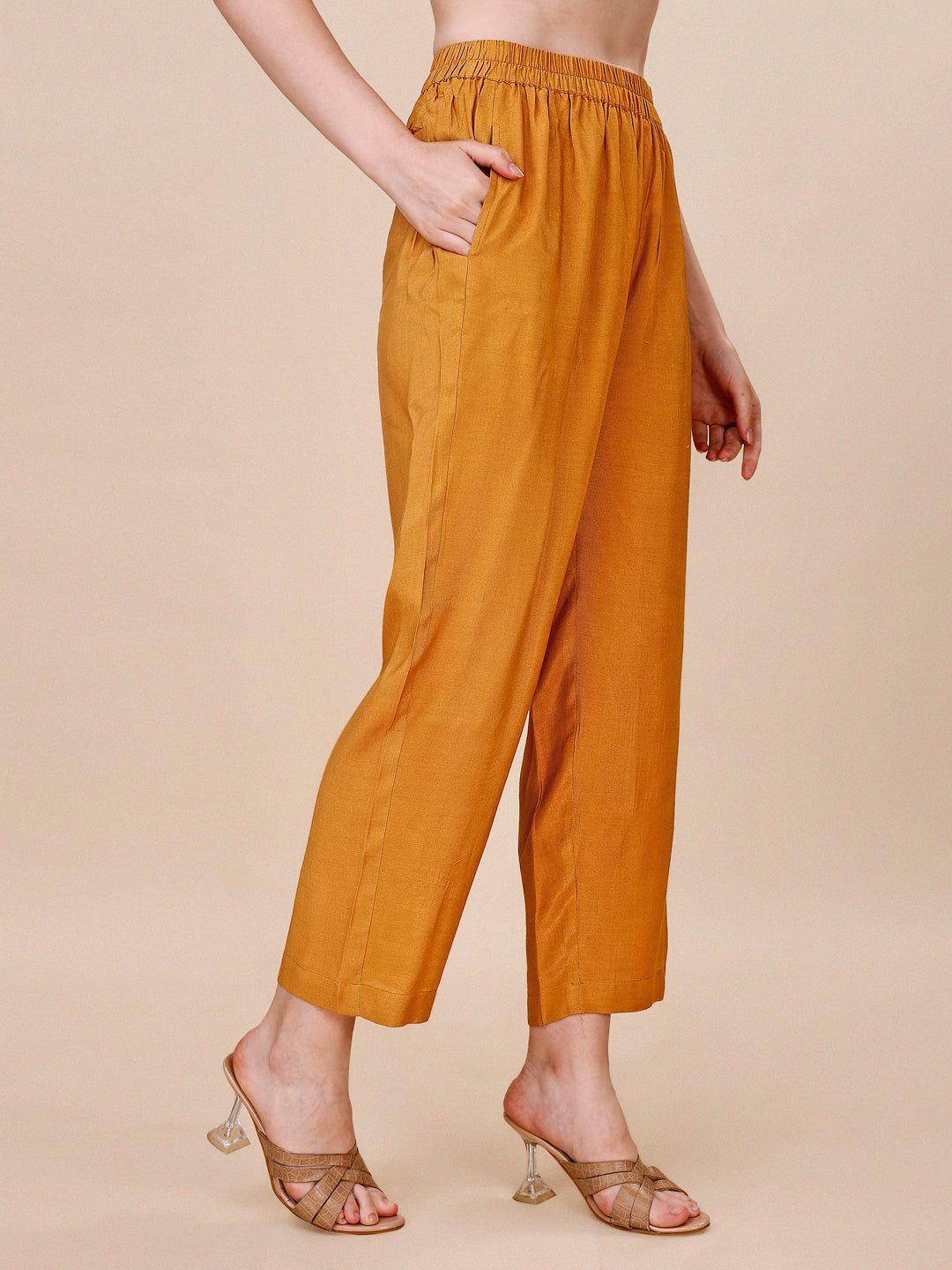 Mustard Jacquard Kurta Suit Set with Bandhani Printed Dupatta Product vendor