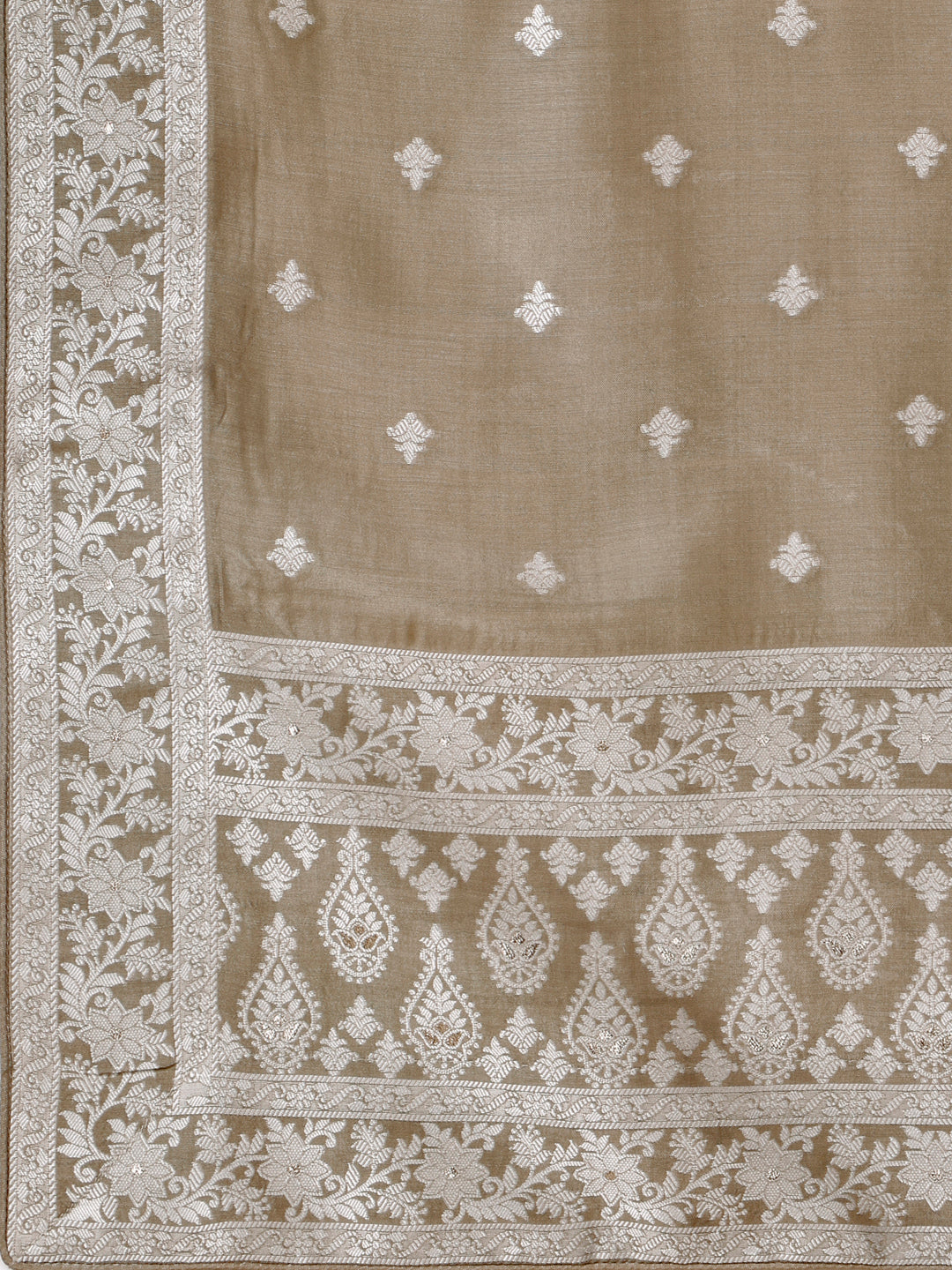 Beige Tussar Silk Kurta Suit Set Product vendor
