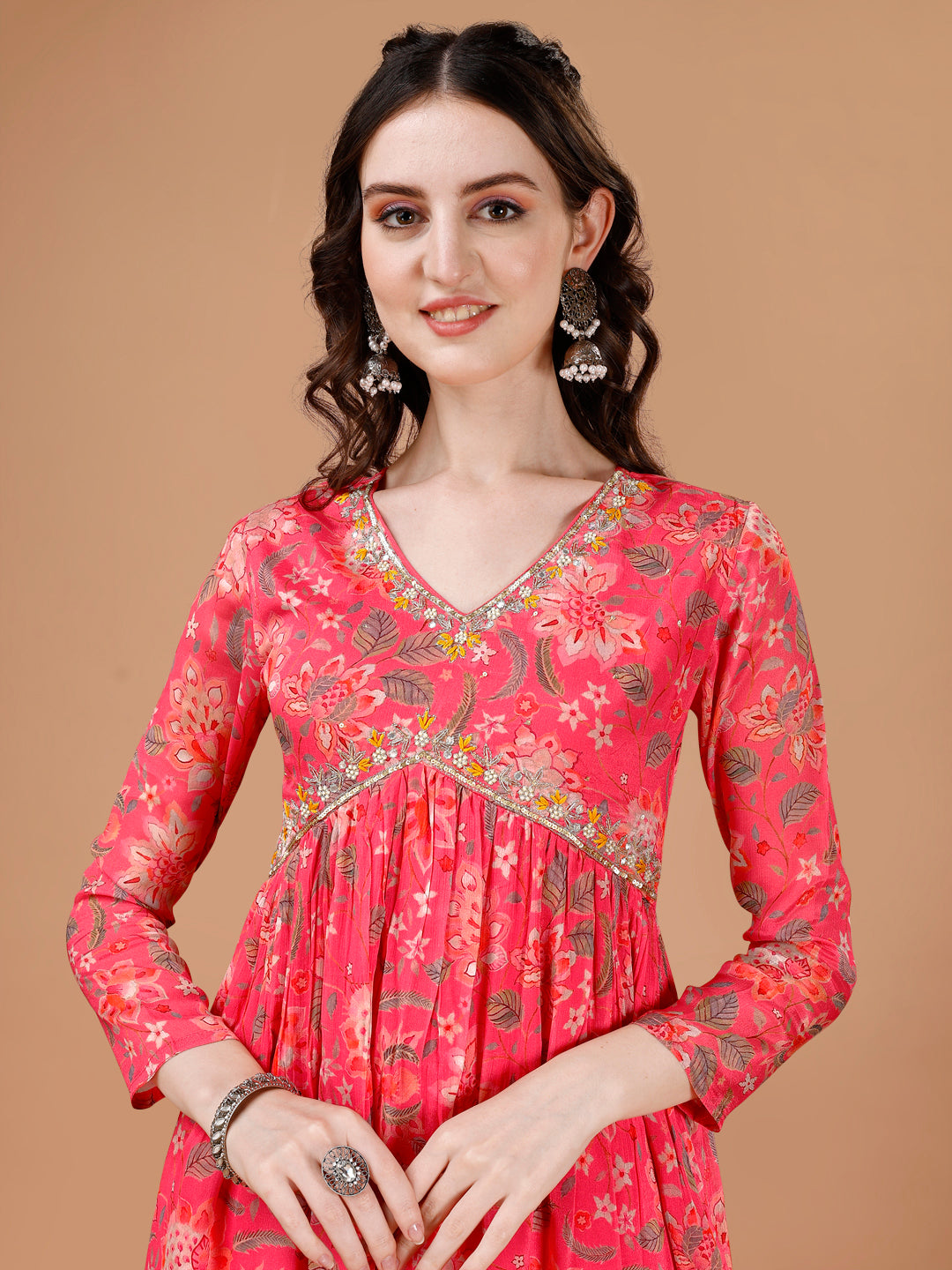 Alia cut kurta Set Pink & Dress online  Seerat Ethnic