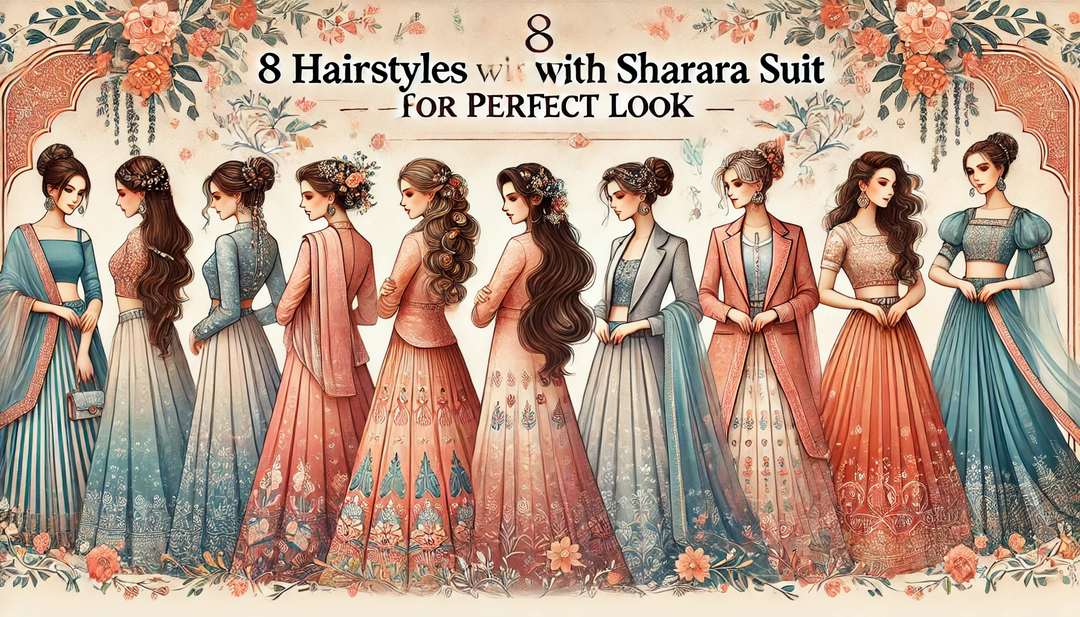 8 Hairstyles With Sharara Suit For Perfect Look