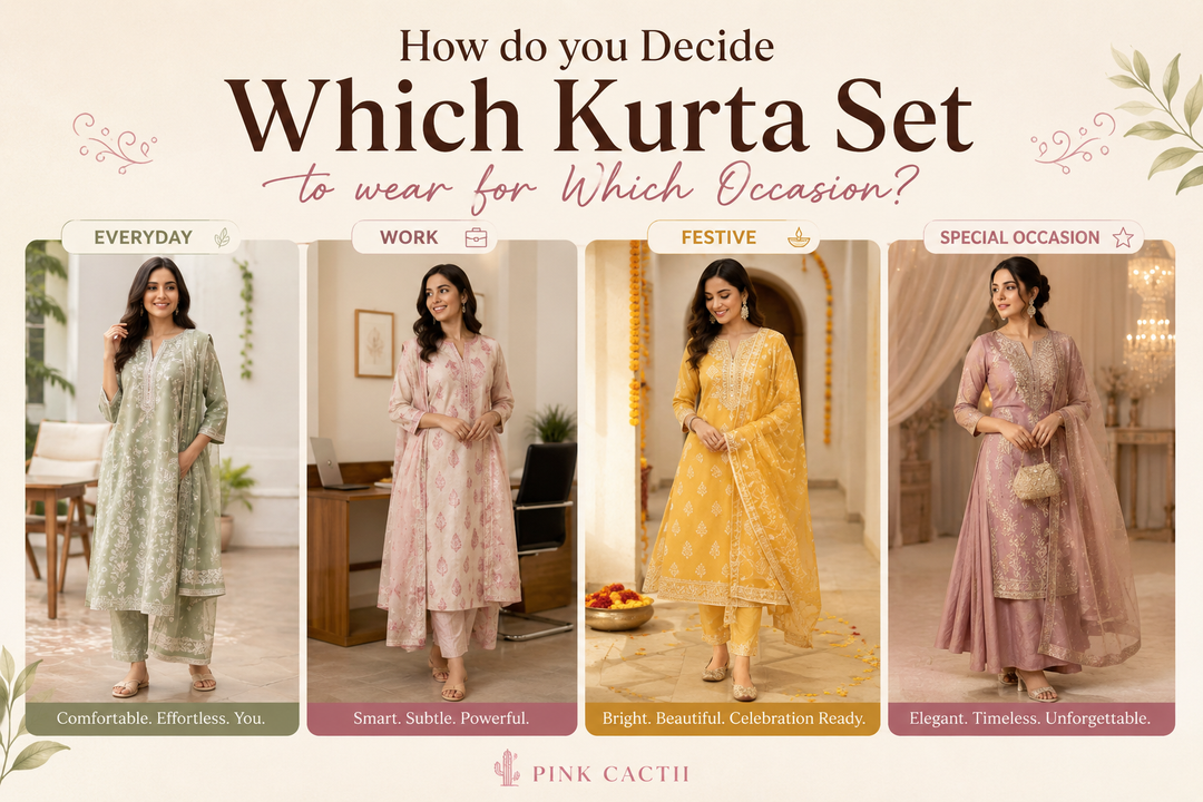 How do you Decide Which Kurta Set to wear for Which Occasion?
