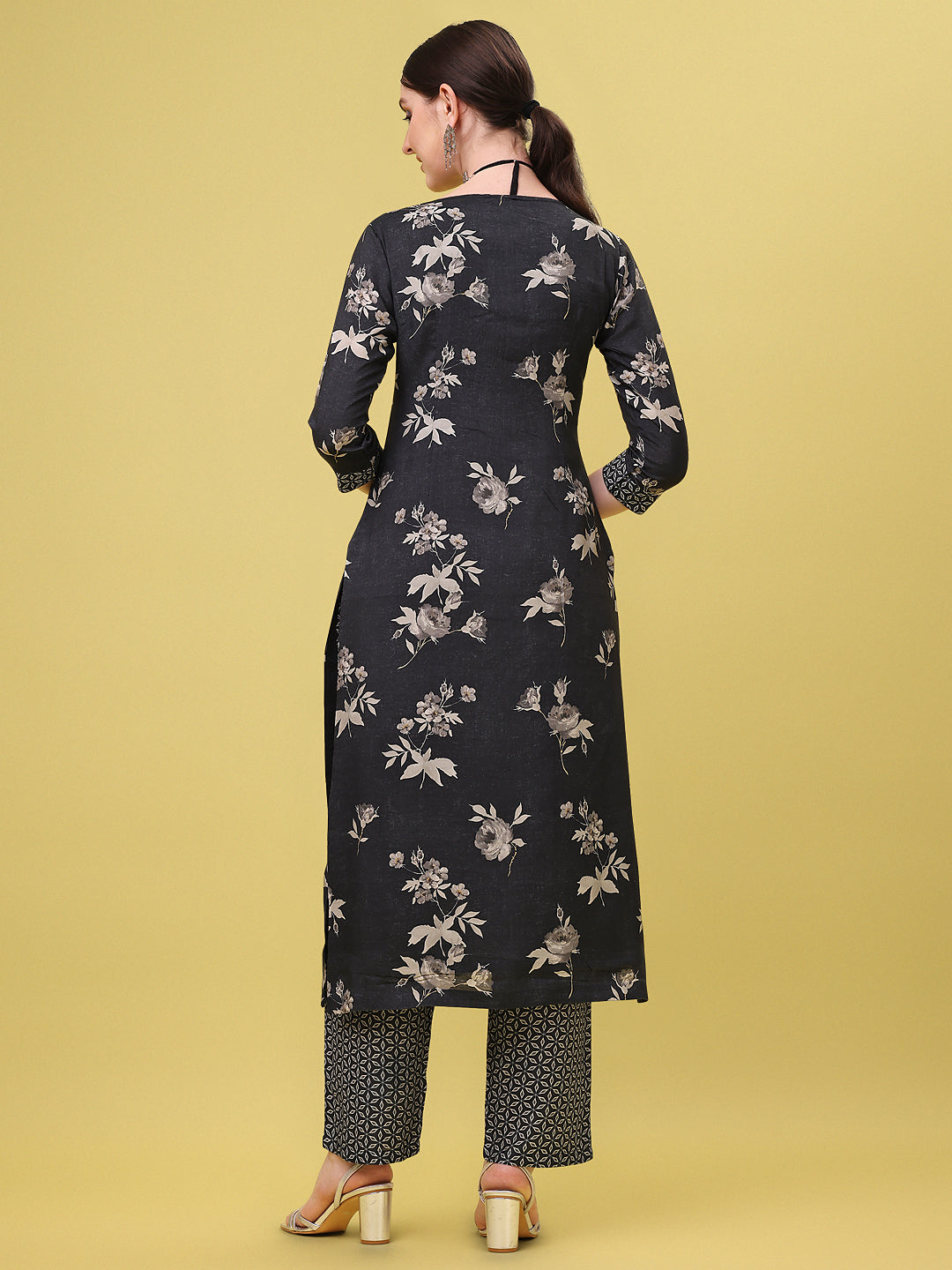 Black Printed Kurta Product vendor
