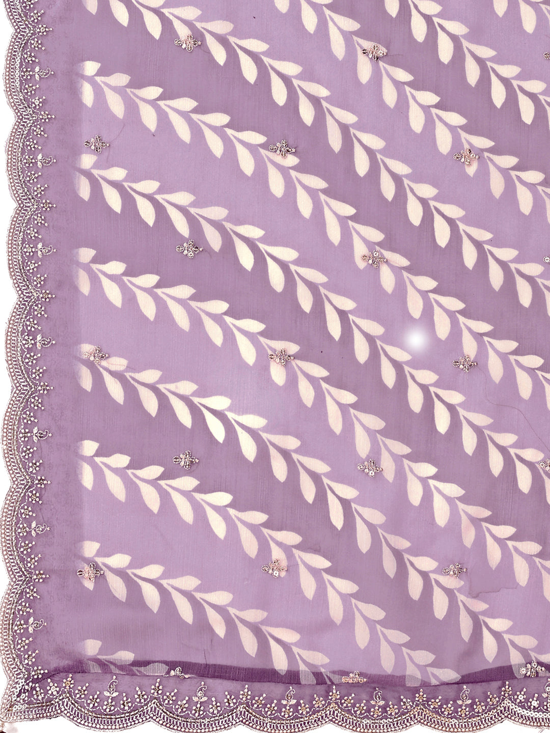 Dusty Lavender Cutwork Neckline Dola Silk Kurta Suit Set with Lehariya Print Dupatta