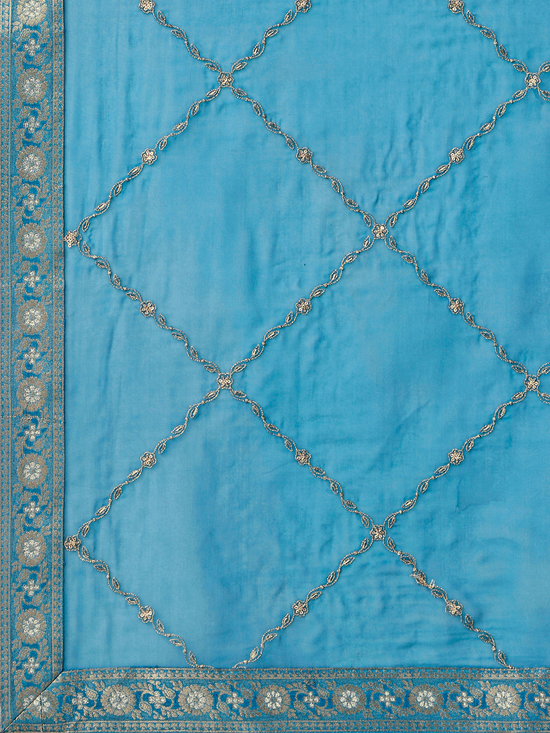 Teal Jacquard Kurta Suit Set Product vendor