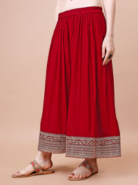 Red Jacquard with Embroidery Sharara Suit Set Product vendor