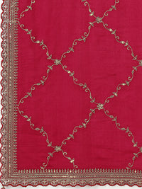 Red Jacquard with Embroidery Sharara Suit Set Product vendor