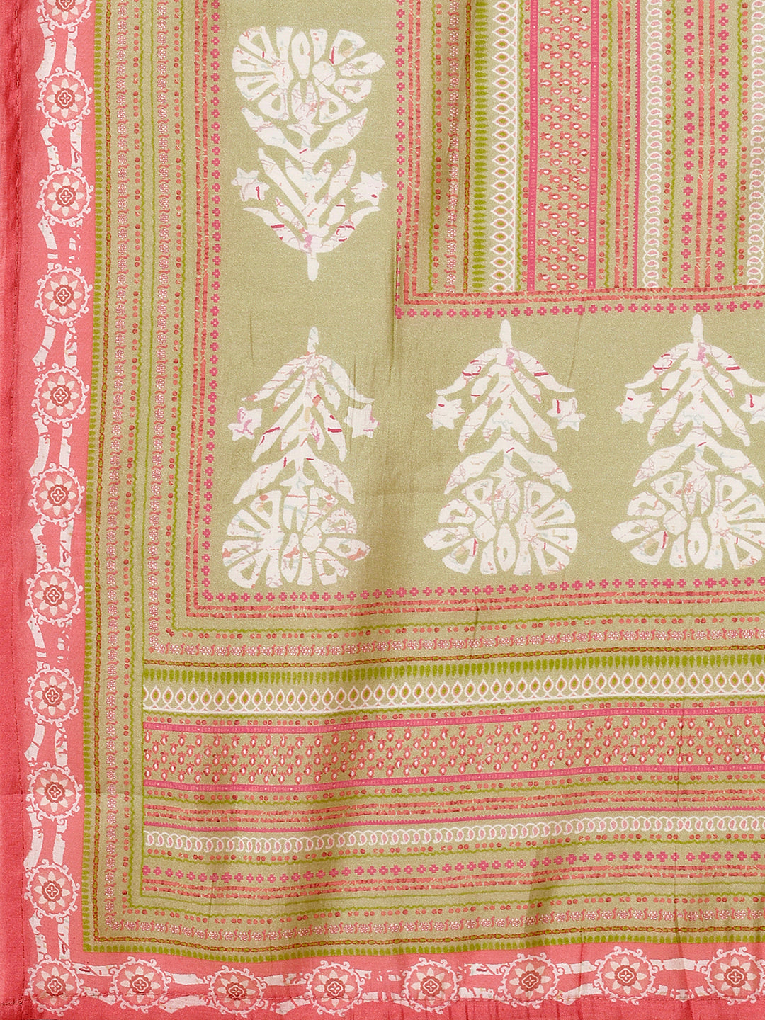 Peach Printed Kurta Suit Set Product vendor