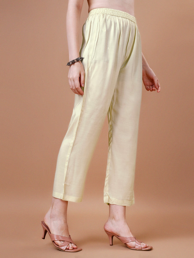 Butter Yellow Printed Kurta Suit Set Product vendor