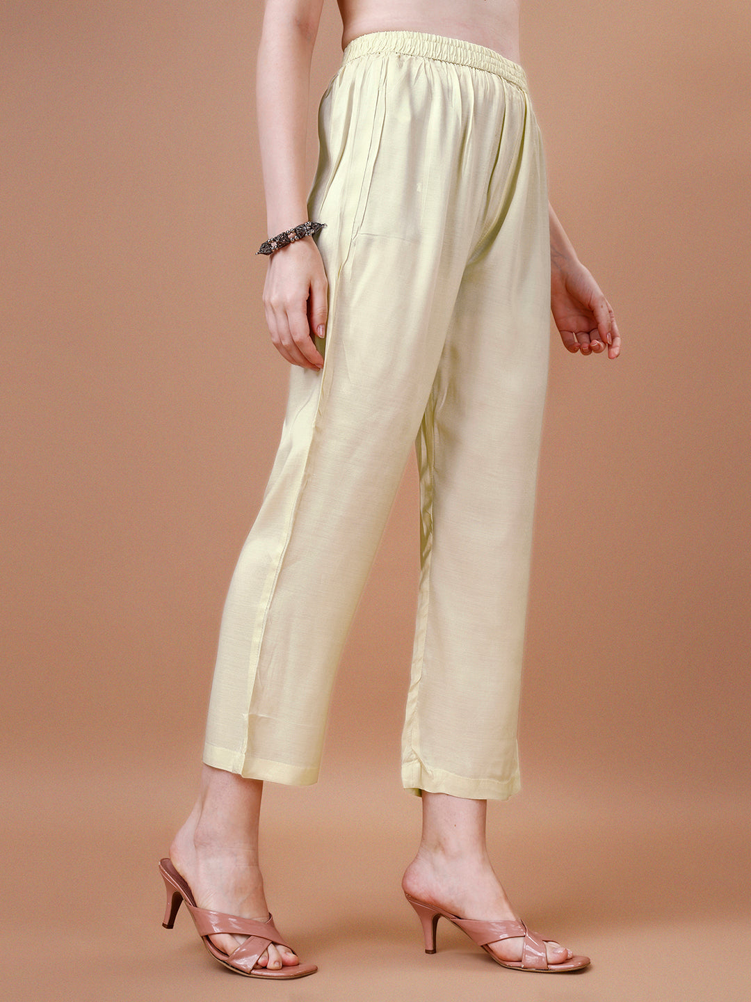 Butter Yellow Printed Kurta Suit Set Product vendor