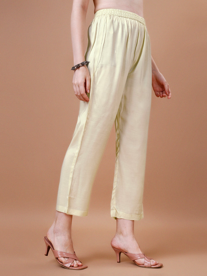 Butter Yellow Printed Kurta Suit Set Product vendor
