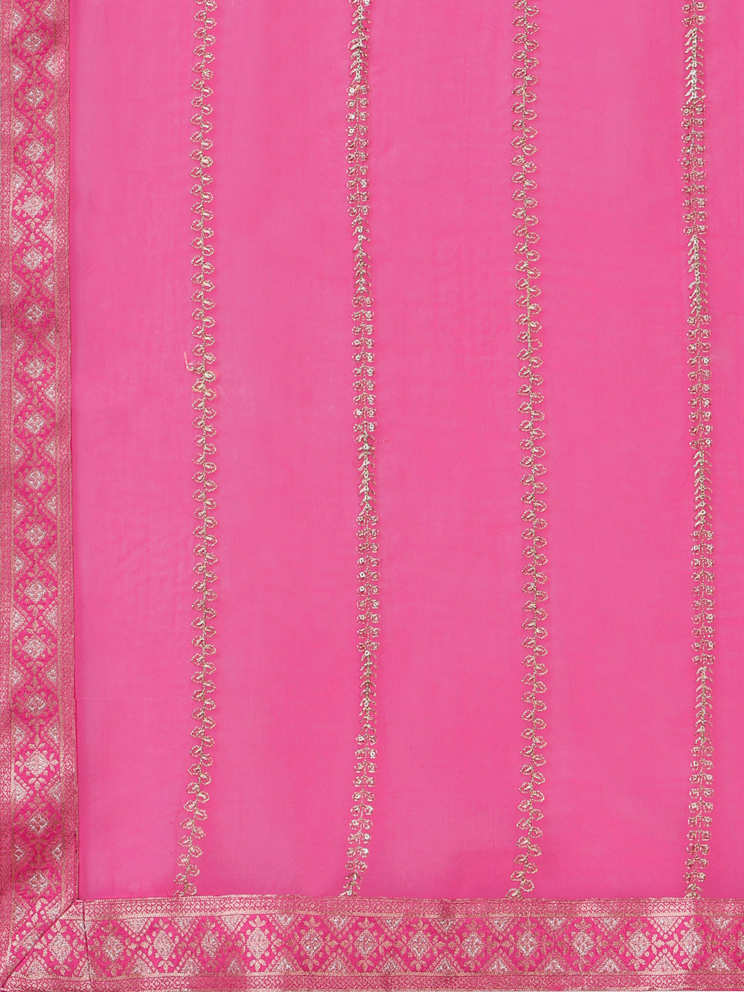 Pink Bandhani Print Jacquard Kurta Suit Set Product vendor