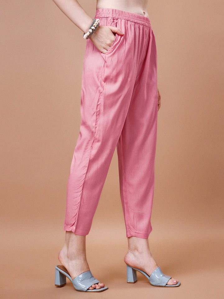 Baby Pink Printed Kurta Suit Set Product vendor