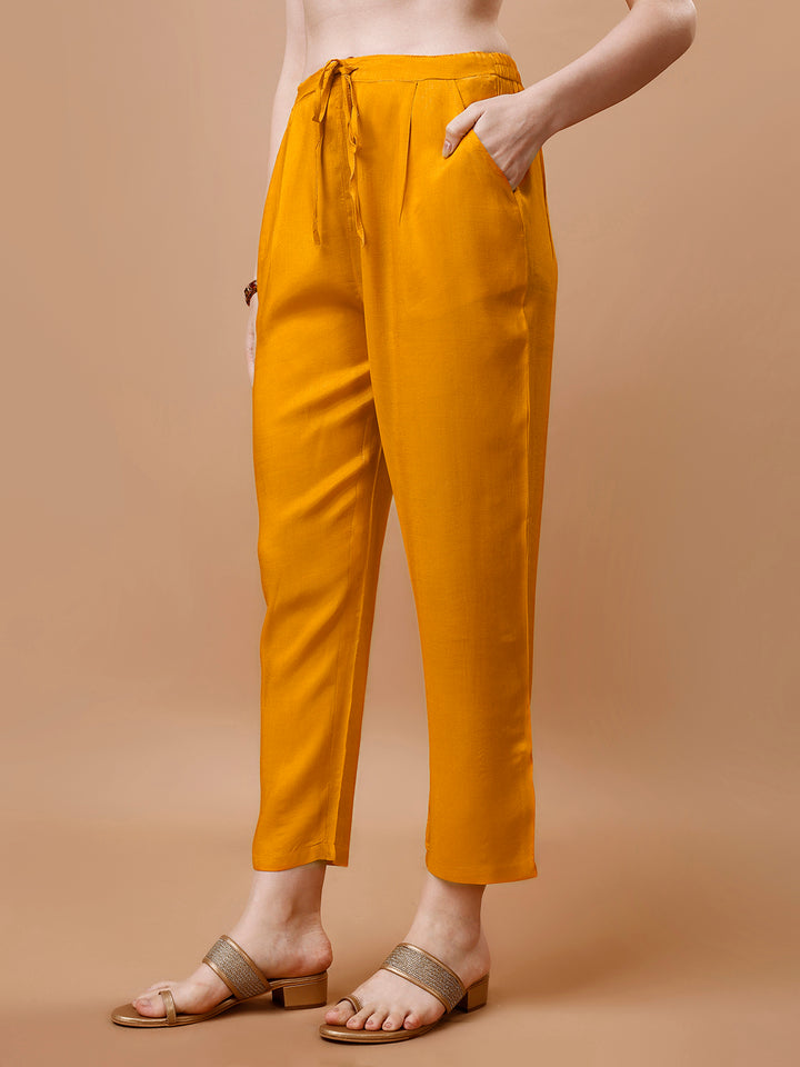 Mustard Yellow Printed Alia Cut Kurta Suit Set Product vendor
