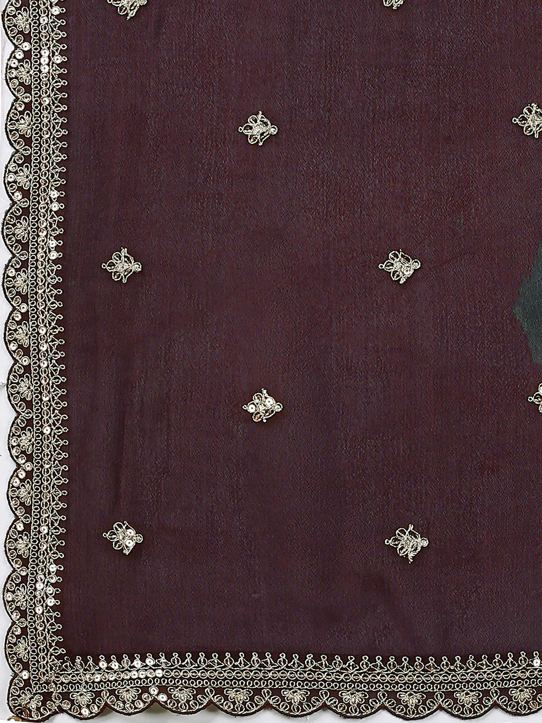 Brown Printed with Embroidered Sharara Suit Set Product vendor