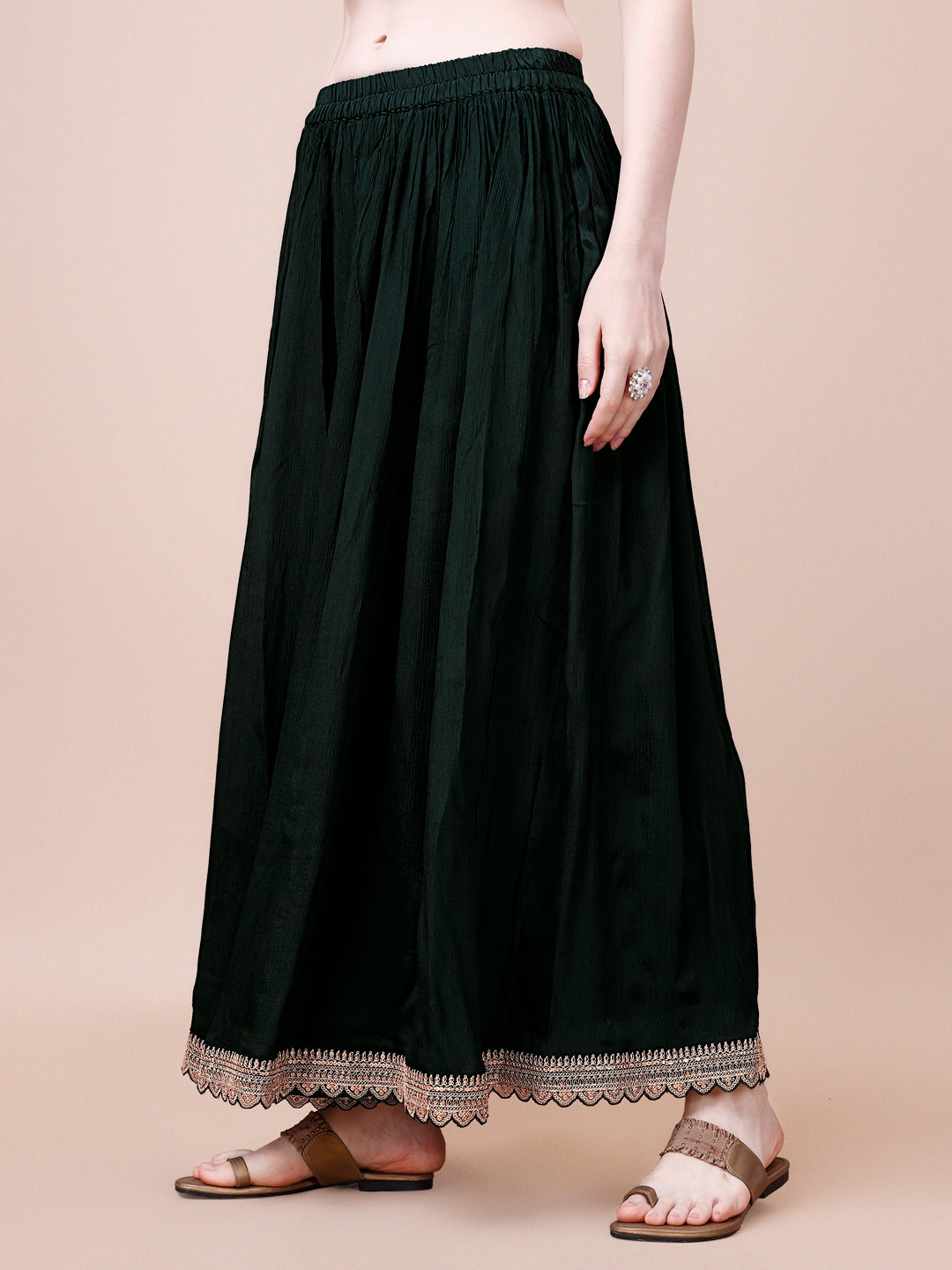 Green Printed with Embroidered Sharara Suit Set Product vendor