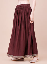 Maroon Printed with Embroidered Sharara Suit Set Product vendor