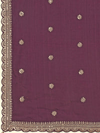 Wine Printed with Embroidered Sharara Suit Set Product vendor