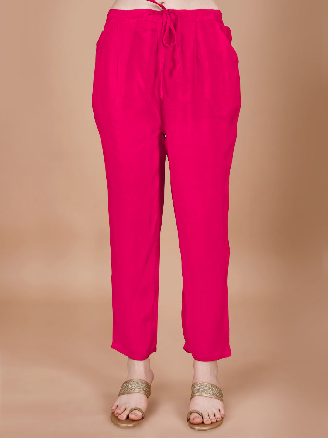 Magenta Printed Alia Cut Kurta Suit Set Product vendor