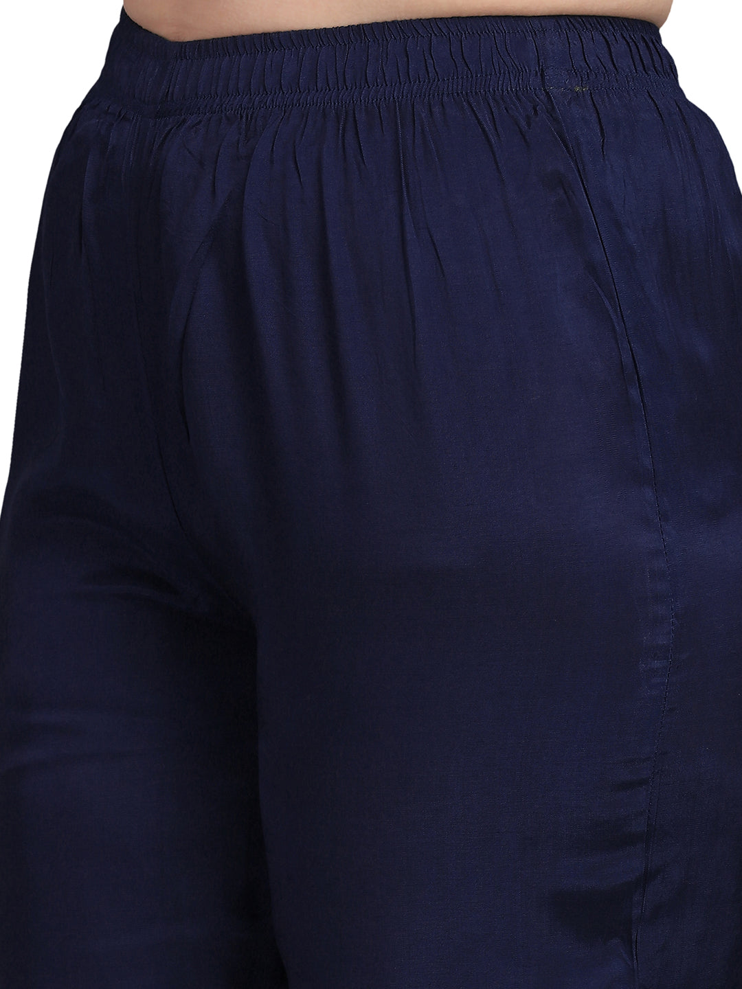 Dark Indigo Jacquard Kurta Suit Set Product vendor