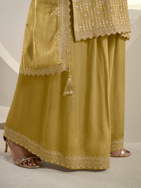 Meganta Butti Floral pattern Sequins Embroidered Sharara Suit Set Product vendor