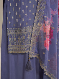 Purple Butti Floral pattern Sequins Embroidered Sharara Suit Set Product vendor