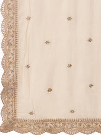 Off-White Jacquard Jaal-Work Sharara Suit Set
