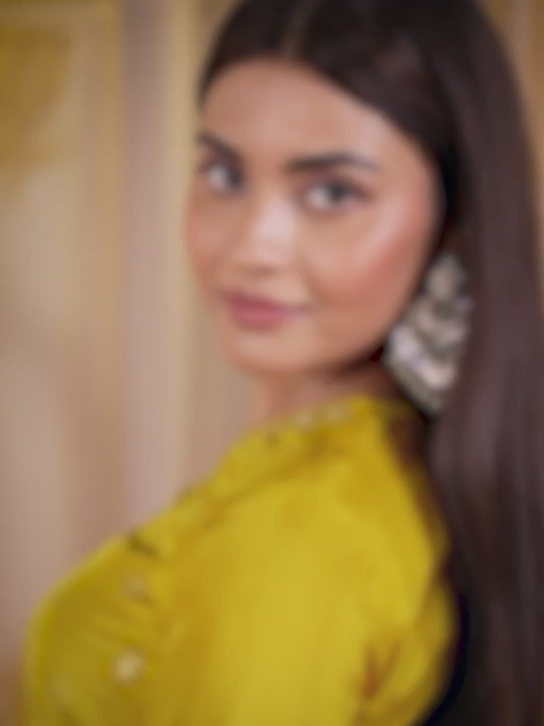 Yellow Jacquard Kurta Suit Set