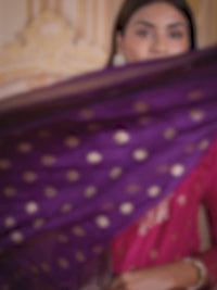 Vivid Burgundy Jacquard Kurta Suit Set